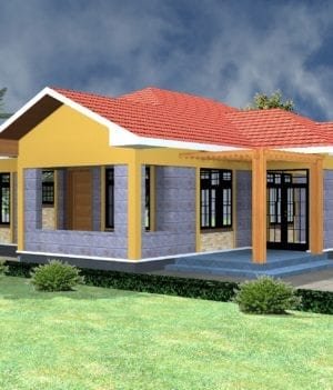 Four bedroom bungalow house plans in Kenya