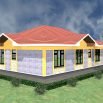 Four bedroom bungalow house plans in Kenya
