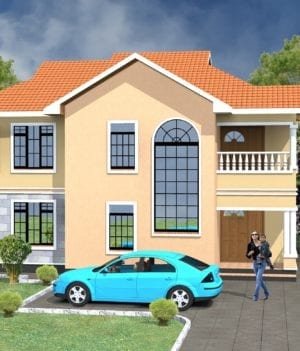 4 Bedroom Maisonette House Plan