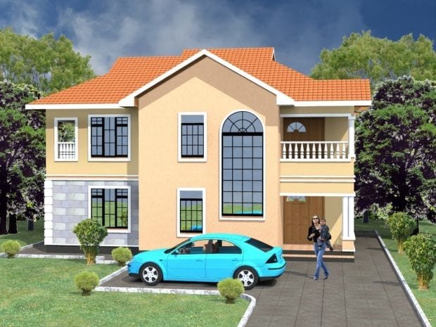 4 Bedroom Maisonette House Plan