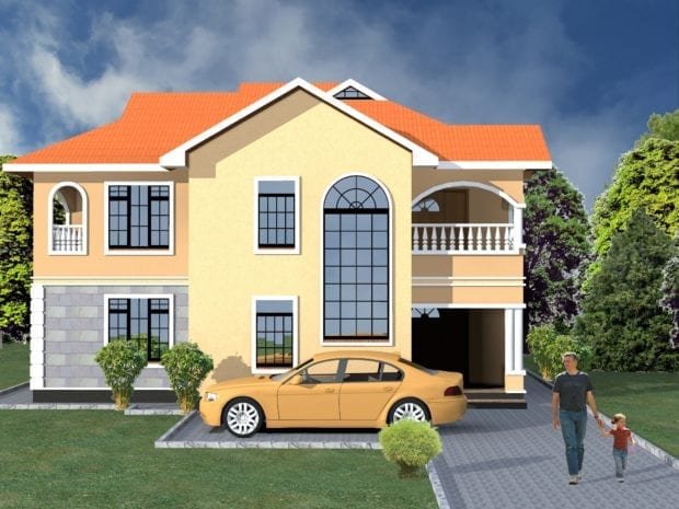 4 Bedroom Maisonette House Plan