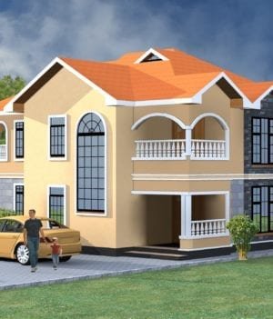 4 Bedroom Maisonette House Plan