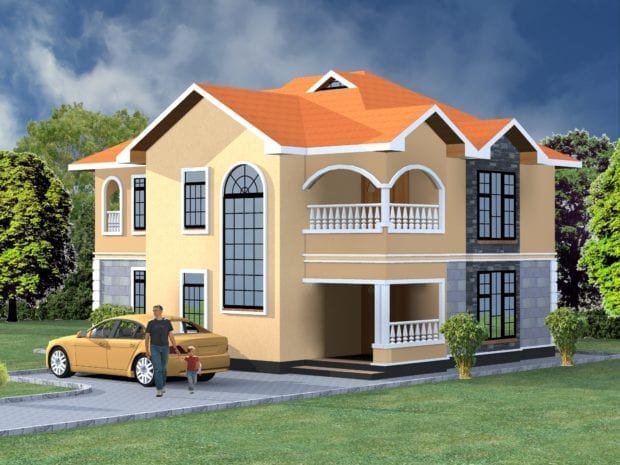 4 Bedroom Maisonette House Plan