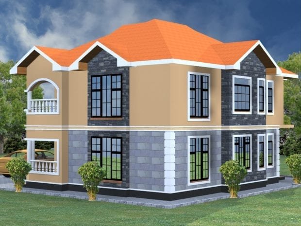 4 Bedroom Maisonette House Plan