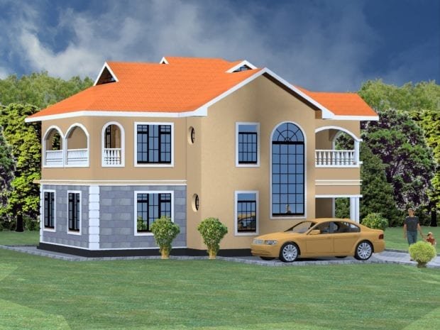 4 Bedroom Maisonette House Plan