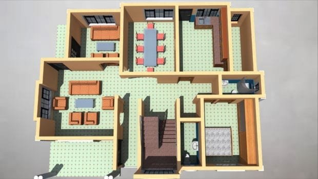 1051 A 51 INTERIORGROUND FLOOR PLAN