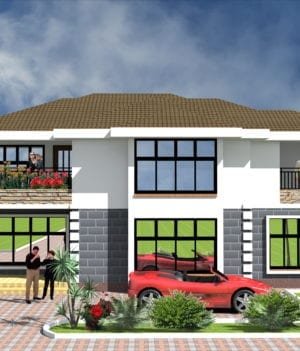 4 Bedroom Maisonette House Plan
