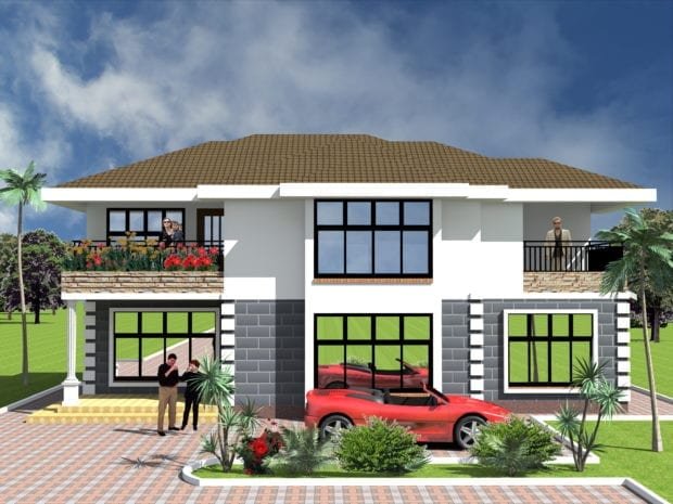 4 Bedroom Maisonette House Plan