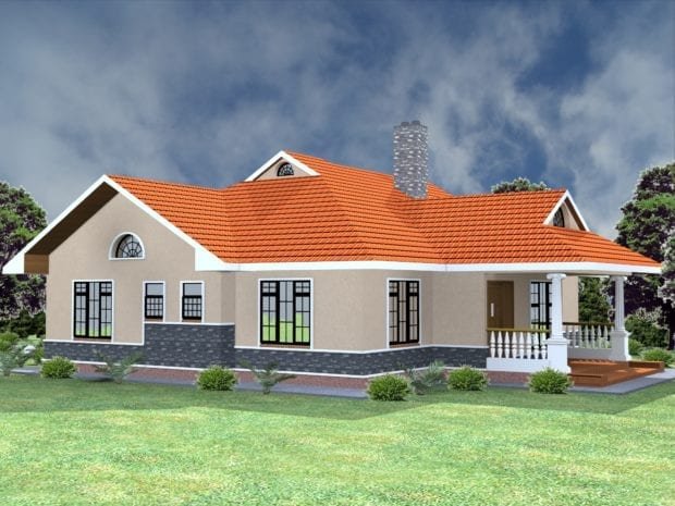 Three bedroom bungalow house plans in kenya