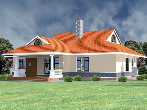 Three bedroom bungalow house plans in kenya
