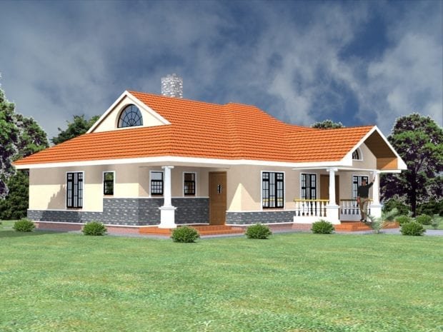 Three bedroom bungalow house plans in kenya