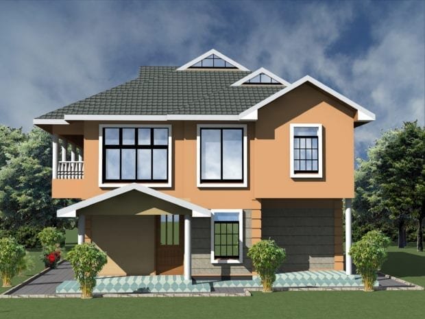 4 Bedroom Maisonette House Plan