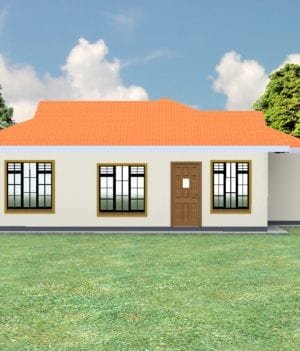 1091 no.5 plan for 3 bedroom bungalow