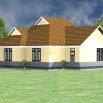 Three bedroom bungalow house plan