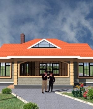 1163 B RENDER 01 – Copy 3 Bedroom house designs with view pictures
