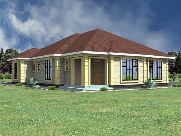 Simple three bedroom house designs