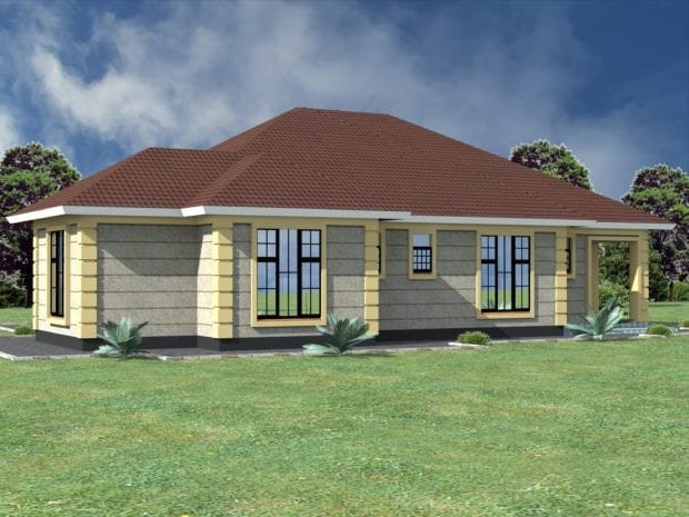 Simple three bedroom house designs