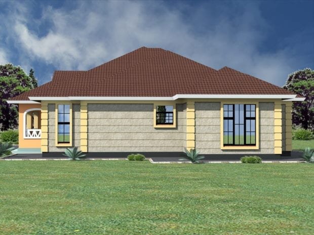 Simple three bedroom house designs