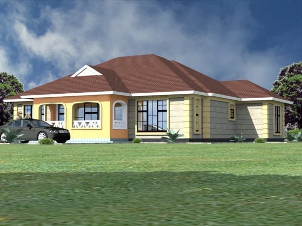 Simple three bedroom house designs