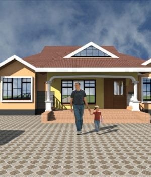 3 bedroom bungalow house plan