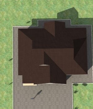 1170 B RENDER 05 AERIAL VIEW 4 bedroom bungalow house plans kenya