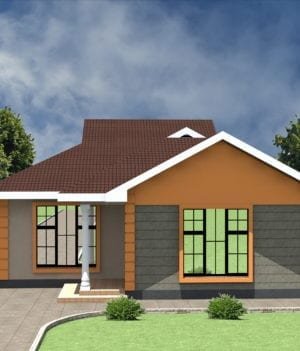 2 bedroom house plan in kenya