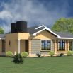 Simple three bedroom house plan