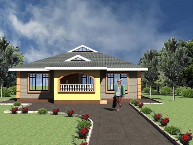 simple three bedroom house design