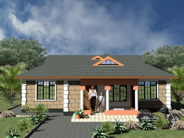 Two bedroom plan house