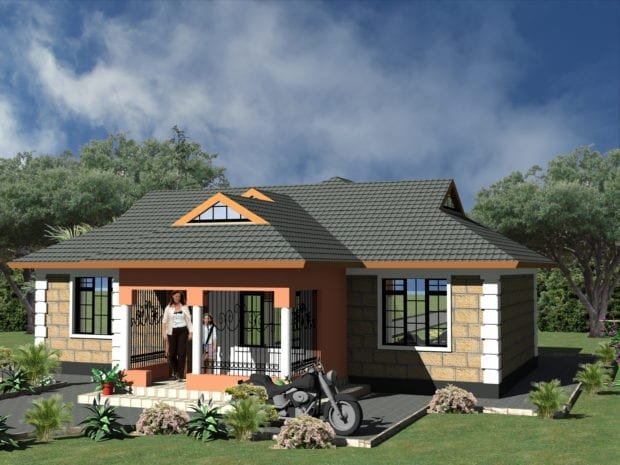 Two bedroom plan house