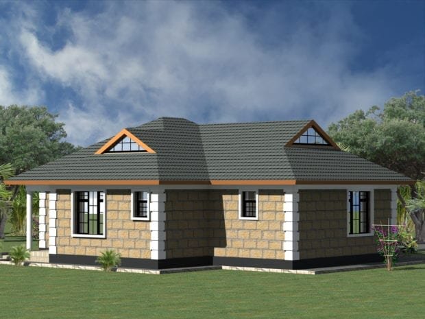 Two bedroom plan house