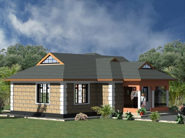 Two bedroom plan house