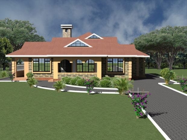 Simple four bedroom house plans