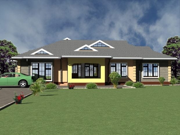 modern four bedroom house plans