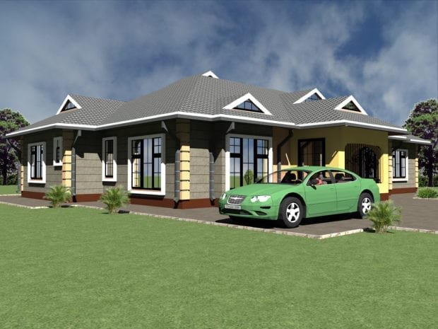 modern four bedroom house plans