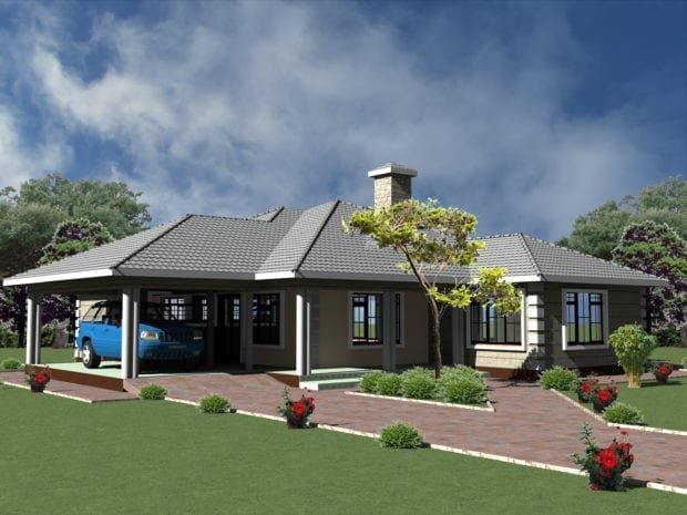 beautiful 3 bedroom design with floor plan