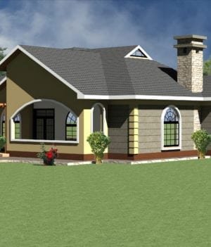 Modern Four Bedroom House Plan