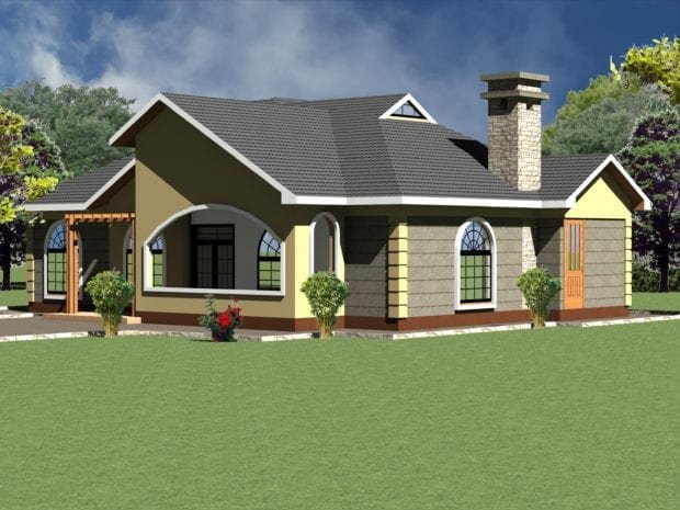 Modern Four Bedroom House Plan
