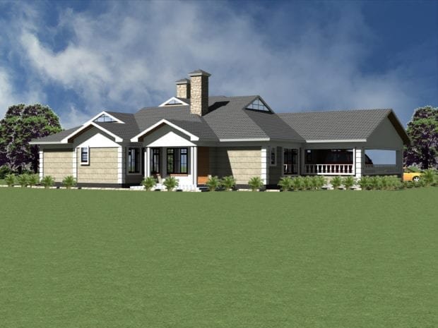 Four bedroom bungalow house plans