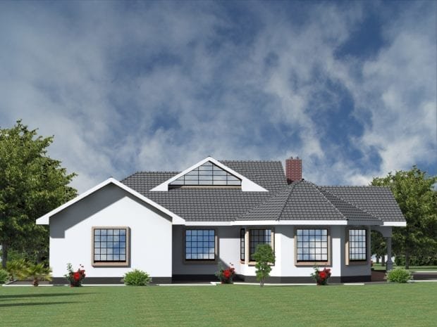 Three bedroom house plan
