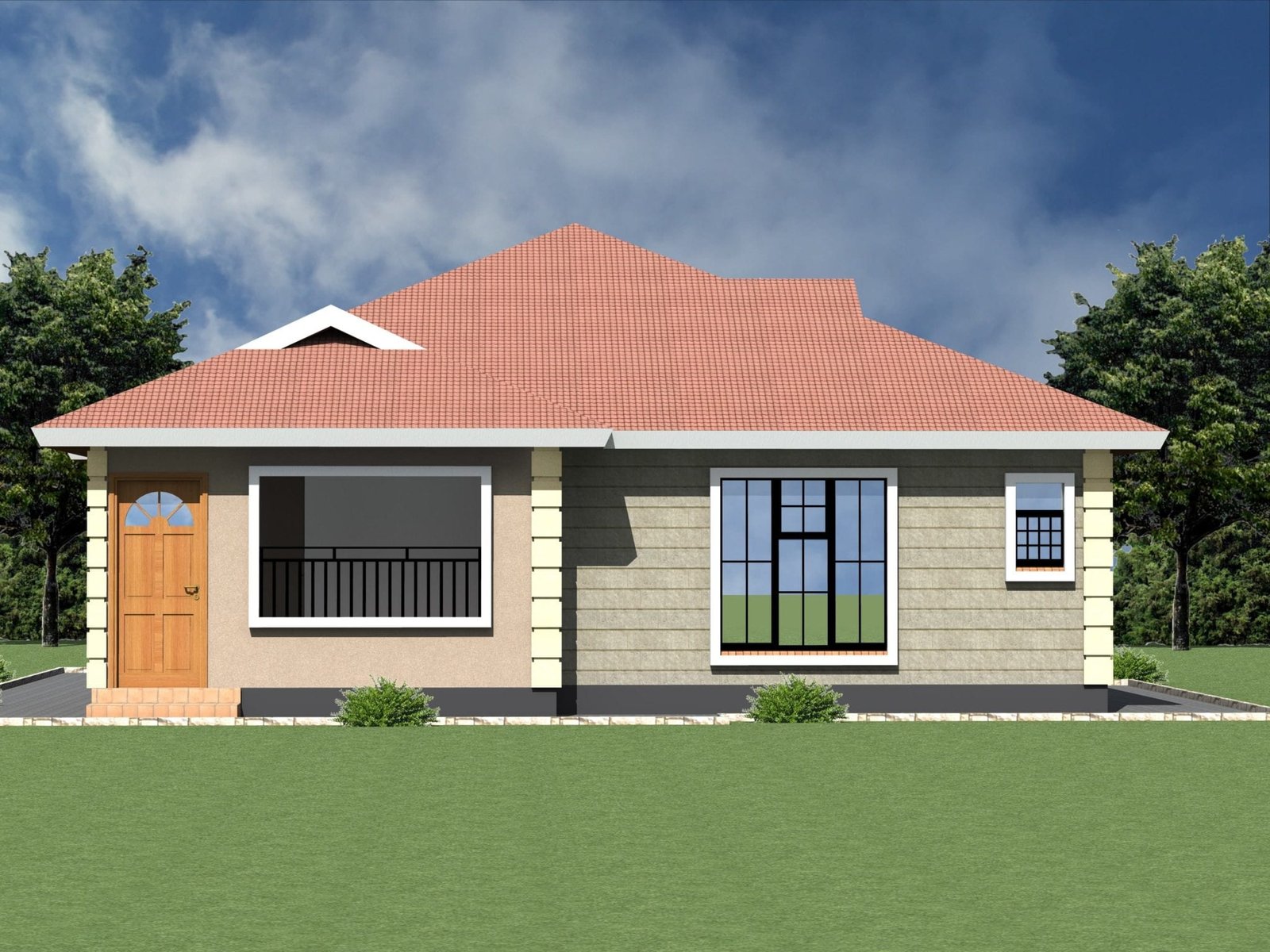 Best Modern Three-Bedroom House Plans in Kenya That is Compact & Trendy 1 three bedroom bungalow three bedroom bungalow