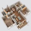 Three bedroom house plan