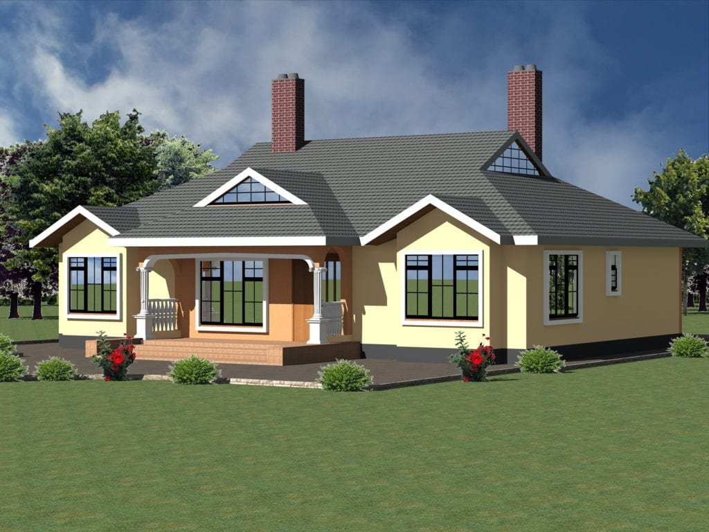 simple three bedroom house plan