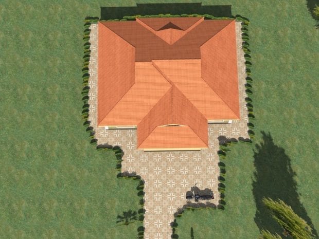 Low budget modern 3 bedroom house design
