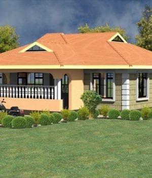 Low budget modern 3 bedroom house design