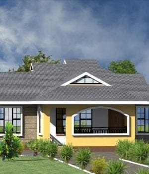 modern 3 bedroom house plan