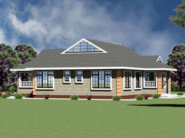 Modern House Plan 3 Bedroom