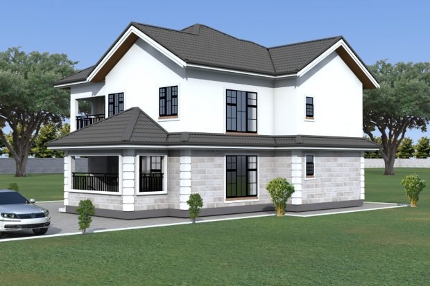 Elegant 4 Bedroom Maisonette House Design