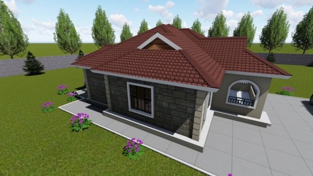 Simple House Design with 3 Bedrooms