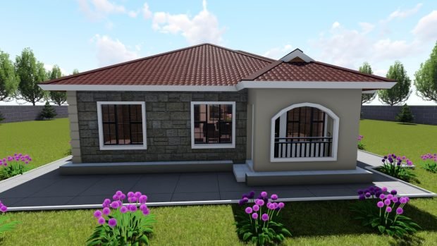 Simple House Design with 3 Bedrooms